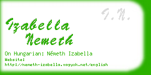 izabella nemeth business card