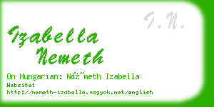 izabella nemeth business card